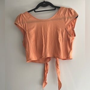 Urban outfitters peach crop top size xs